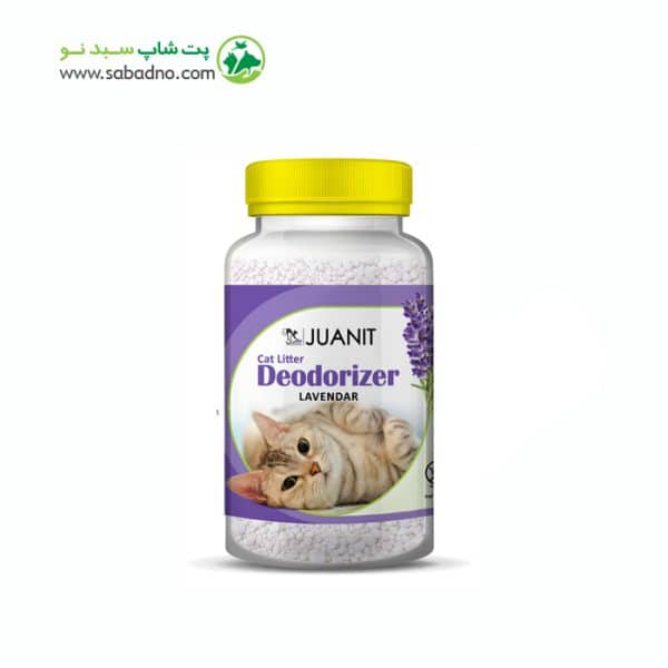 بوگیر و آنتی باکتریال خاک گربه برند ژوانیت با رایحه لوندر بنفش حجم 700 میلی لیتر