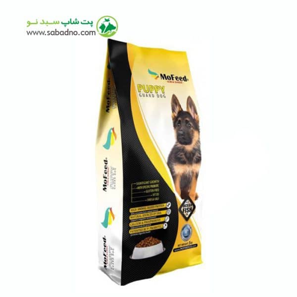 غذای خشک مخصوص توله سگ نژاد بزرگ 5 کیلویی مفید ا MOFEED GUARD DOG PUPPY DRY FOOD