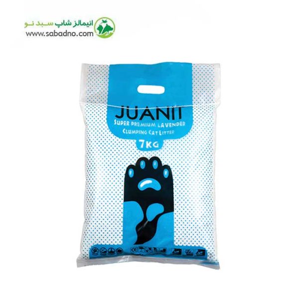خاک گربه سوپر پرمیوم لاوندر ژوانیت Juanit وزن 7 کیلوگرم