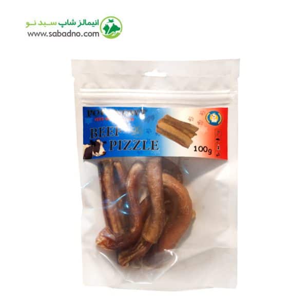 تشویقی سگ مدل نرینگی گوساله برند پاپ اسنویی POP SNOWY وزن 100 گرم