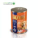کنسرو سگ با طعم گوشت مرغ و گوشت قرمز وزن 425 گرمی برند نوتری پت