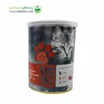 کنسرو گربه با گوشت خالص گاو وزن 400 گرمی برند یو اس پت (قرمز)