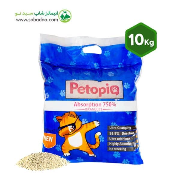خاک بستر گربه برند پتوپیا مدل اولترا کلامپینگ Ultra Clamping وزن 10 کیلوگرم
