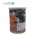 کنسرو مخصوص گربه بزرگسال با طعم مرغ و کدوتنبل ، سنبل الطیب وزن 400 گرمی برند یو اس پت (نارنجی)