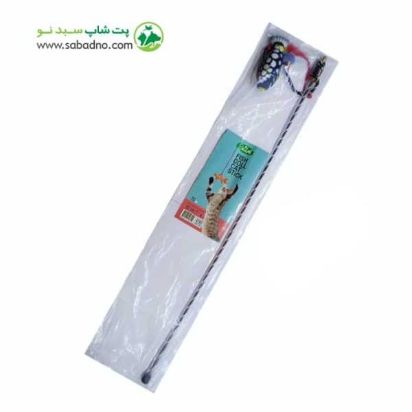 چوب اسباب بازی گربه سویل پت طرح عروسک ماهی 70 سانت