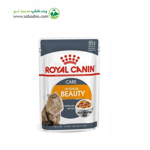 پوچ گربه اینتنس بیوتی رویال کنین (Royal Canin Intense Beauty Wet Pouch) وزن 85 گرم