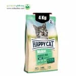 غذای خشک گربه بالغ برند هپی کت مدل مینکاس پرفکت Happy Cat Minkas Perfect Mix با طعم گوشت ، مرغ وزن 4 کیلوگرم