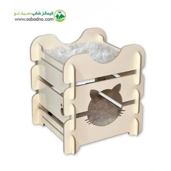 جای خواب گربه برند Animal nest مدل پازلی دوطبقه کد 1050 Ns