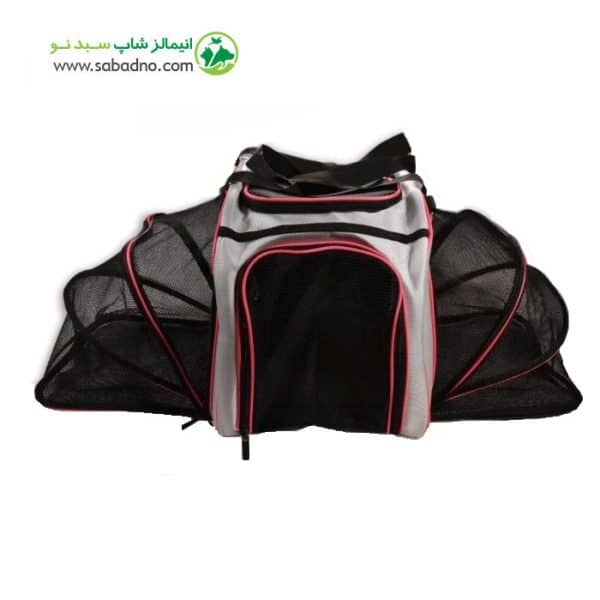 کیف دستی حمل سگ و گربه دو طرف بازشو همراه با درب آکاردئونی برند دنیل کد LD6