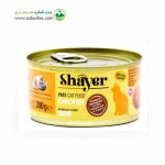 کنسرو گربه با طعم مرغ برند شایر وزن 200 گرم کد 222131