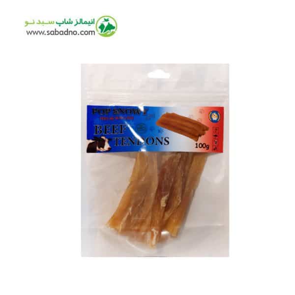 تشویقی سگ مدل زردپی گوساله برند پاپ اسنویی POP SNOWY وزن 100 گرم