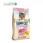 غذای خشک گربه بالغ برند هپی کت مدل مینکاس جونیور Happy Cat minkas junior  با طعم مرغ ، گوشت وزن 10 کیلوگرم
