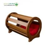 جای خواب سگ و گربه برند Animal nest مدل تونل چوبی کد 1053 Ns