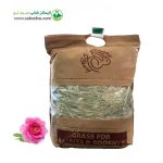 علوفه بسته بندی برند هپی بانی Happy Bunny مدل Rose fodder با طعم گل محمدی وزن 1 کیلوگرم