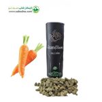 پلت علوفه هویج برند هپی بانی Happy Bunny مدل carrot fodder pellet با طعم هویج وزن 500 گرم