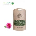پلت یونجه برند هپی بانی Happy Bunny مدل Rose alfalfa pellets با طعم گل محمدی وزن 500 گرم
