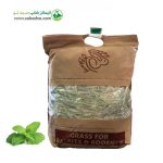 علوفه بسته بندی برند هپی بانیHappy Bunny مدل mint fodder با طعم نعنا وزن 1 کیلوگرم