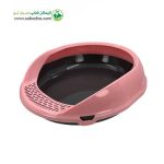 ظرف خاک گربه گرد لبه دار برند هپی پت Happy Pet مدل ژوپیتر