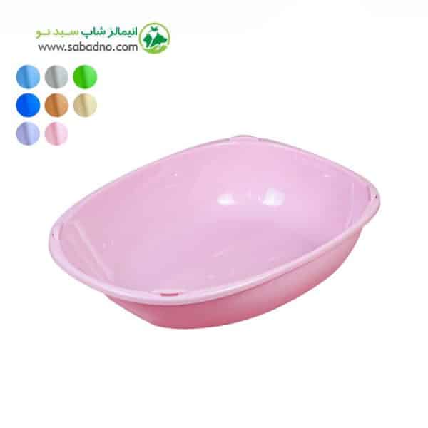 ظرف خاک گربه برند ژوانیت JUANIT مدل یوفو طرح بدن لبه