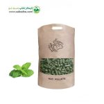 پلت یونجه برند هپی بانی Happy Bunny مدل Mint alfalfa pellets با طعم نعنا وزن 500 گرم