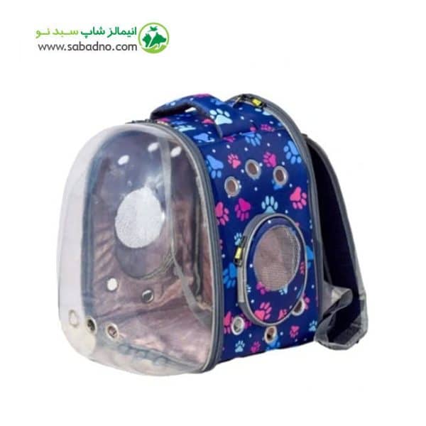 کیف ﺣﻤﻞ ﻓﻀﺎﺋﻰ سگ و گربه ﺟﻠﻮ ﺷﻔﺎف پشت ساده برند دنیل ﻣﺪل SHINE-S کد LD25