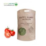یونجه برند هپی بانی Happy Bunny مدل Alfalfa tomato یونجه با طعم گوجه فرنگی وزن 1 کیلوگرم