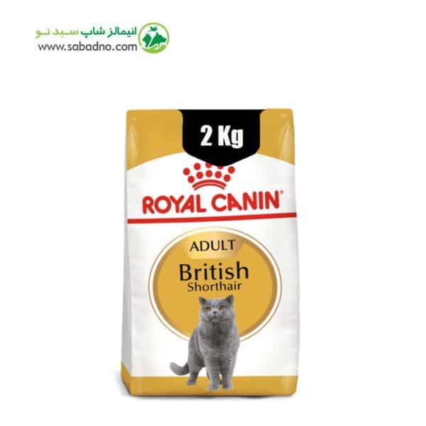 غذای خشک گربه رویال کنین بریتیش ادالت مدل Royal Canin British Adult وزن 2 کیلوگرم