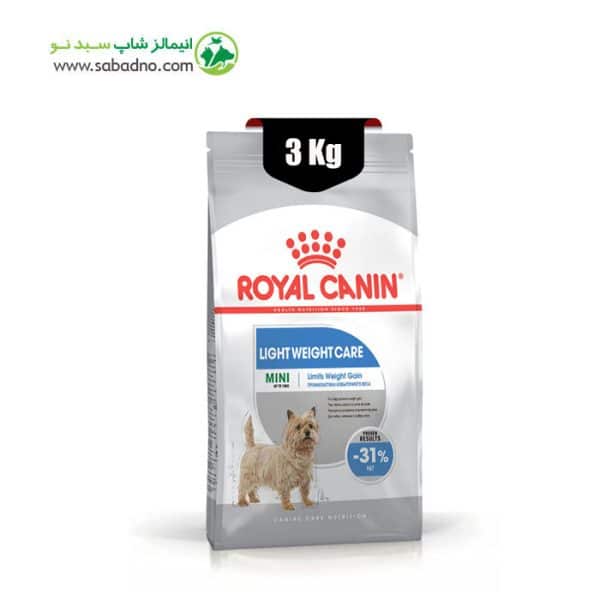 غذای خشک سگ نژاد کوچک ميني لایت ویت کر رویال کنین مدل Royal Canin Mini Light Weight Care وزن 3 کیلوگرم