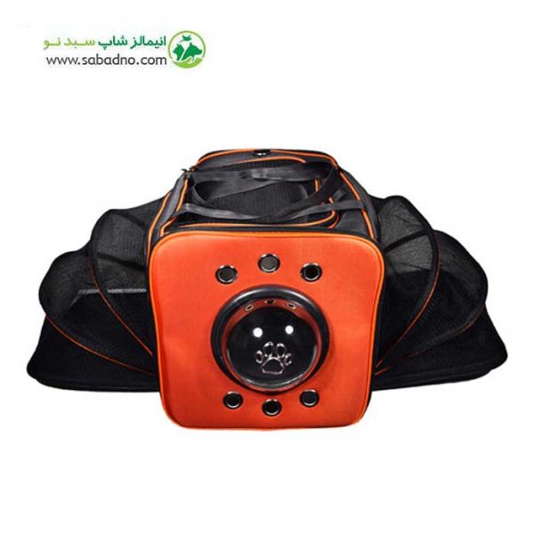 کیف حمل فضایی سگ و گربه دارای دو طرف درب ساده و دو طرف درب پارک برند دنیل مدل NOVA کدLD16