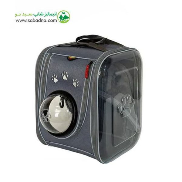کیف کوله حمل سگ و گربه دو طرف شفاف داری یک درب پارکشو برند دنیل مدل RONAK کد LD36_UM
