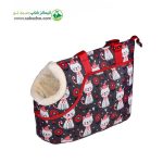 کیف دستی حمل سگ و گربه برند دنیل مدل کوپر COOPER-P پارچه طرح دار کد LD5-21
