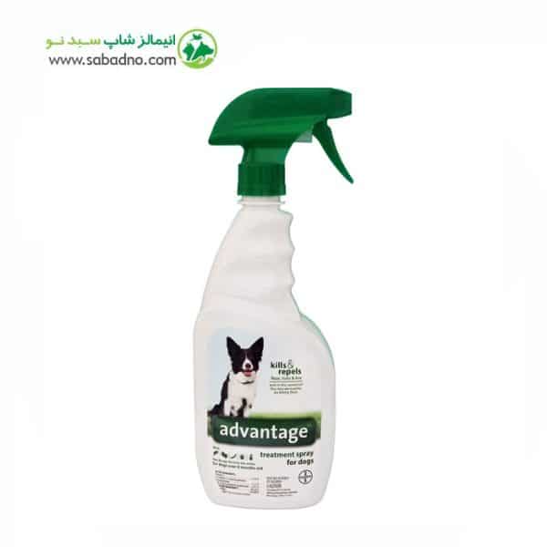اسپری ضد کک و کنه حیوانات برند بایر مدل Advantage حجم 710 میلی لیتر