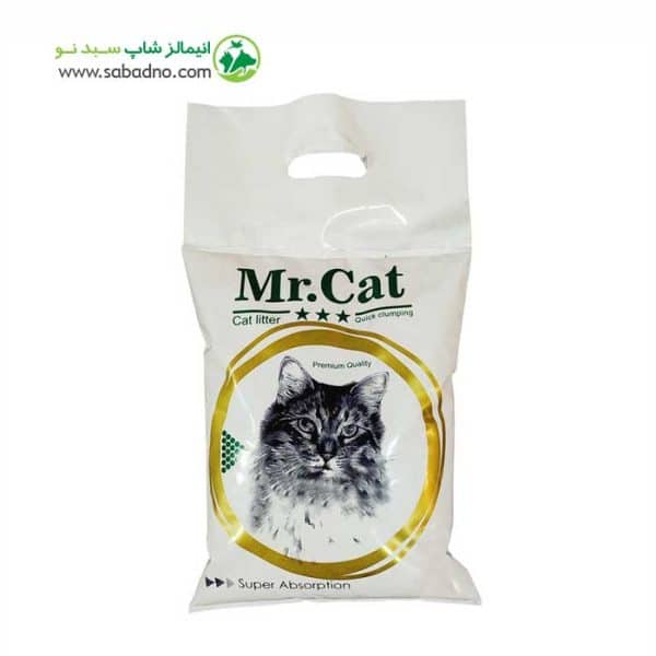 خاک گربه دانه درشت برند مسترکت Mr.cat مدل دانه درشت اقتصادی Eco Freindly حجم 7 لیتر