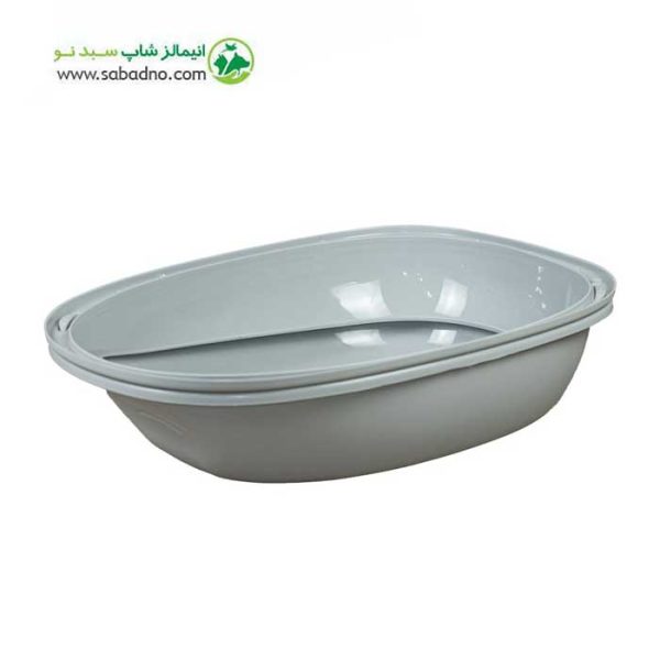 ظرف خاک گربه برند ژوانیت JUANIT مدل یوفو طرح بدن لبه