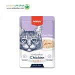 پوچ گربه برند ونپی طعم مرغ و خرچنگ Wanpy Cat Chicken & Crab وزن 85 گرم
