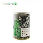 کنسرو بچه گربه برند یو اس پت uspet طعم مرغ و اوردک و کدو تنبل وزن 400 گرم
