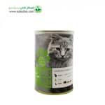 کنسرو گربه بالغ برند یو اس پت uspet طعم مرغ و سالمون و کدو وزن 400 گرم