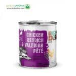 کنسرو گربه برند یو اس پت uspet طعم مرغ و شترمرغ و سنبل الطیب وزن 800 گرم