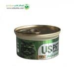 کنسرو گربه برند یو اس پت uspet طعم اوردک و میگو وزن 85 گرم