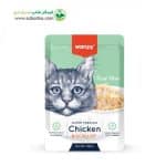 پوچ گربه برند ونپی طعم مرغ و میگو Wanpy Cat Chicken & Scallop وزن 85 گرم