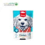 تشویقی جرکی سگ برند ونپی مدل ساندویچ کدفیش با طعم مرغ Wanpy Dog Chicken Jerky & Codfish  وزن 100 گرم 