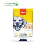 پوچ سگ برند ونپی طعم مرغ و جگر Wanpy Dog Chicken & Liver وزن 100 گرم 
