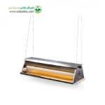 چراغ سایلنت جذب حشرات مجهز به تله چسبی مناسب مدل سقفی استیل 260SS و فلزی 260SF برند asazist سایز 60 سانتی متر