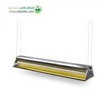 چراغ سایلنت جذب حشرات مجهز به تله چسبی مدل سقفی استیل 2120SS لیموزین برند asazist سایز 120 سانتی متر