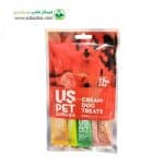 بستنی سگ یو اس پت در طعم های مختلف Uspet cream dog treat بسته 7 عددی وزن 20 گرم