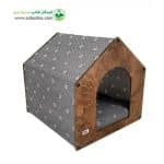 ﺟﺎى ﺧﻮاب چوبی سگ و گربه ﻃﺮح کلبه برند acopet مدل Aco wooden hut کد DB03