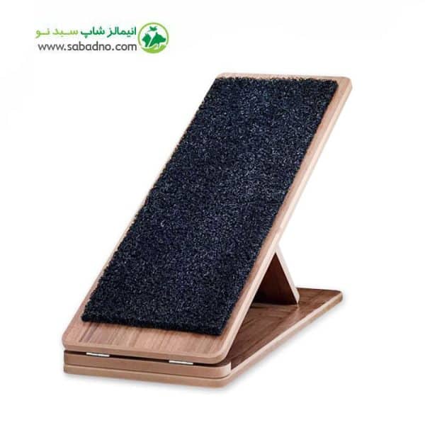 رمپ سگ و گربه برند Animal nest مدل کفپوش دار طرح مشکی