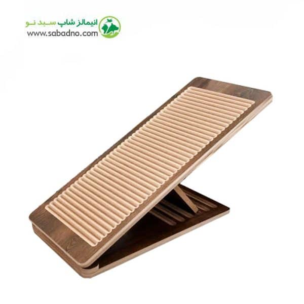 رمپ سگ و گربه برند Animal nest مدل NS1020 طرح قهوه ای تیره