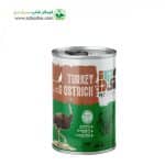 کنسرو نچرال بچه گربه برند یو اس پت uspet طعم گوشت بوقلمون و شترمرغ وزن 400 گرم