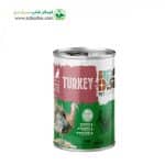 کنسرو نچرال گربه برند یو اس پت uspet طعم گوشت بوقلمون وزن 400 گرم